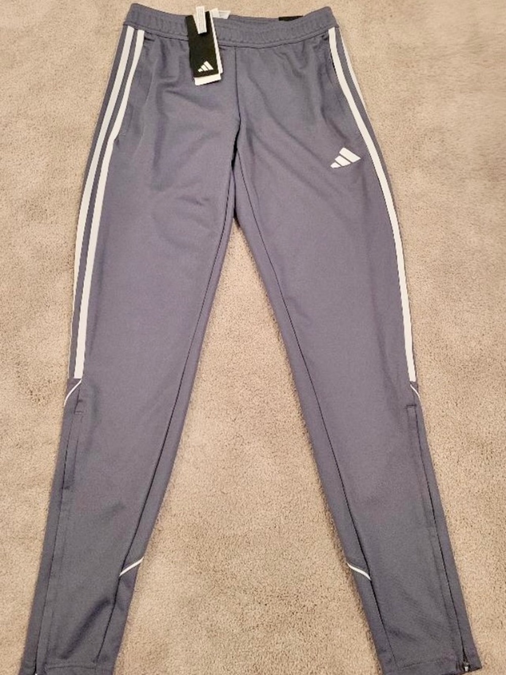 ADIDAS Women's Tiro 23 Football/Soccer League Pants Size XS Gray/White